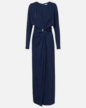 Jonathan Simkhai Maisie Gathered Maxi Dress - Blue