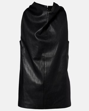 Stouls Aurea Leather Top - Black