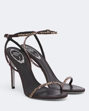 Rene Caovilla Ellabrita Swarovski-Embellished Sandals - Black