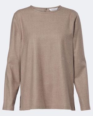 Max Mara Top En Mezcla De Cachemir - Marrón