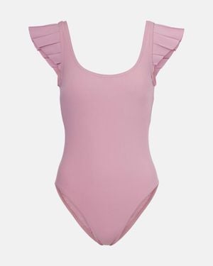 Karla Colletto Alora Ruffled Swimsuit - Pink