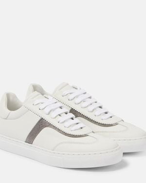 Brunello Cucinelli Mini Sneakers & Slip-Ons - White