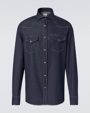 Brunello Cucinelli Denim Shirt - Blue