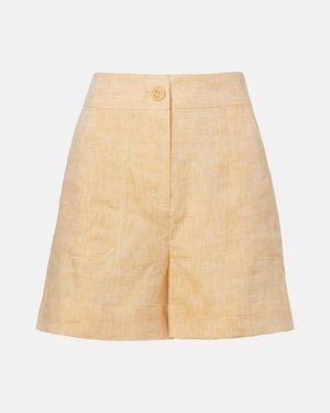 Eres Enjouee Linen Shorts - Natural