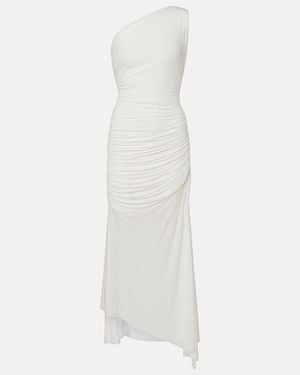 Alex Perry Gathered Jersey Cocktail Dress - White