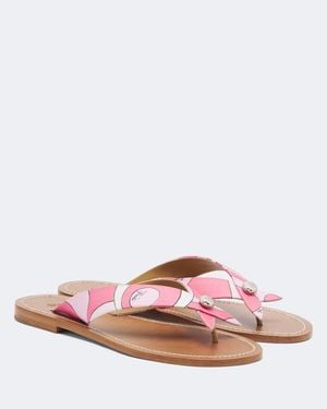 PUCCI Marmo Thong Sandals - Pink