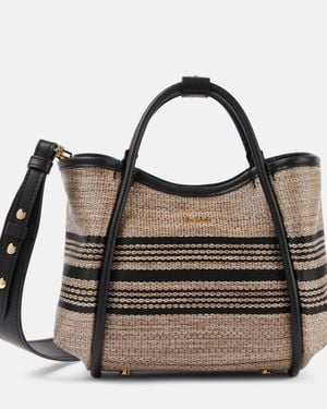 Max Mara Marine Medium Striped Tote Bag - Brown