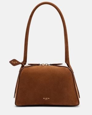 Alaïa Le Bouledouge Suede Shoulder Bag - Brown
