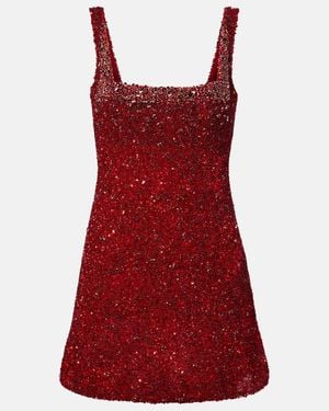 Rachel Gilbert Kaity Embellished Minidress - Red