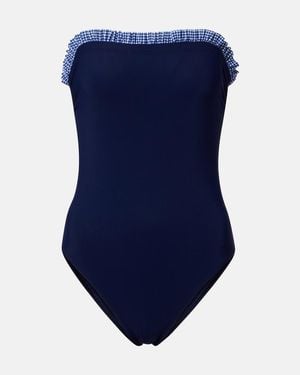 Karla Colletto Bandeau Swimsuit - Blue