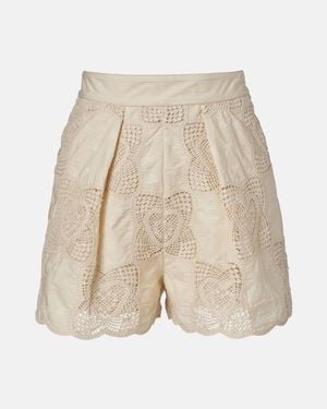 Zimmermann Shorts Wanderlust Aus Einem Baumwollgemisch - Natur