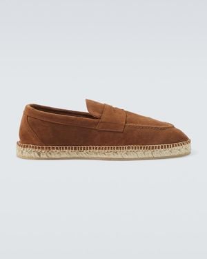 Lardini Suede Espadrilles - Brown
