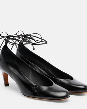 Proenza Schouler Uma 60 Leather Court Shoes - Black