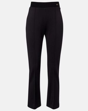 Agnona Jersey Cropped Slim Trousers - Blue
