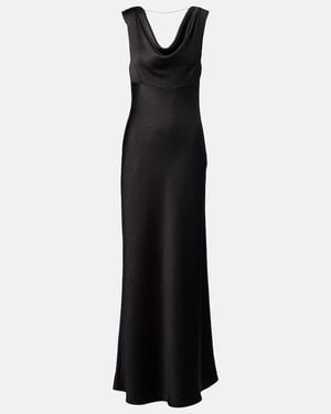 Vince Draped Maxi Dress - Black
