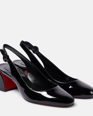 Christian Louboutin So Jane 55 Slingback Patent Pump - Black