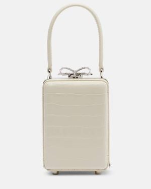 Self-Portrait Sac Micro En Cuir Embosse A Ornements - Neutre