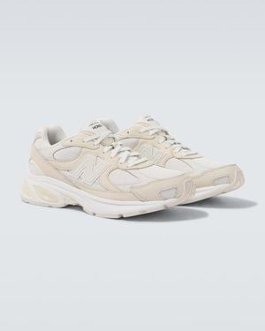 Comme des Garçons X New Balance 2010 Leather-Trimmed Trainers - White