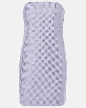 Roland Mouret Embellished Strapless Minidress - Purple