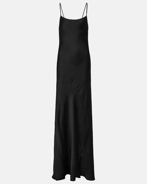 Victoria Beckham Satin Slip Dress - Black