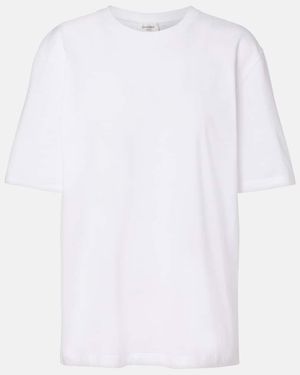Saint Laurent T-Shirt Aus Baumwoll-Jersey - Weiß