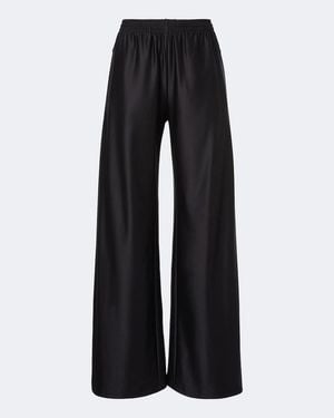 Gucci Silk-Blend Jersey Wide-Leg Pants - Black