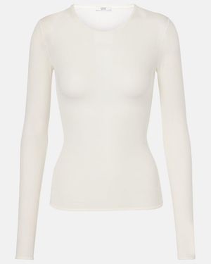 FFORME Longsleeve Ames Aus Einem Seidengemisch - Weiß