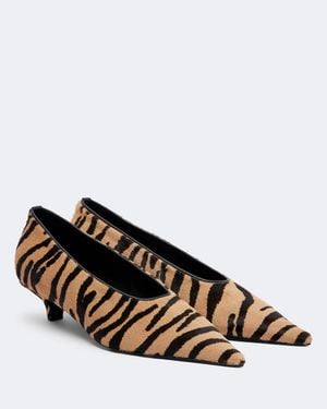 TOTEME Printed Calf-Hair Pumps - Brown