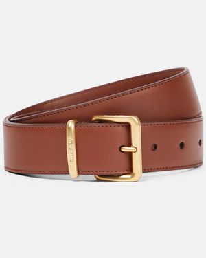 Miu Miu Guertel Aus Leder - Braun