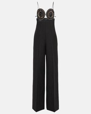 Stella McCartney Broderie Anglaise Jumpsuit - Black