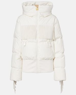 Goldbergh Marna Fringed Down Ski Jacket - White