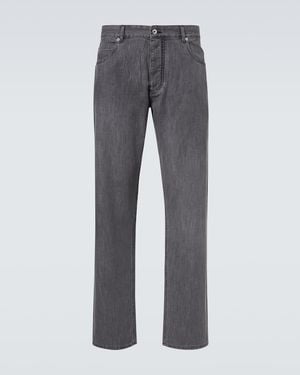 Bottega Veneta Mid-Rise Straight Jeans - Grey
