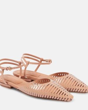 Ulla Johnson Violette Leather Flats - Pink