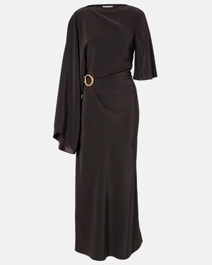 JOSEPH Midikleid Joya Aus Satin-Twill - Schwarz