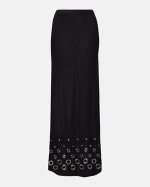 Rabanne Embellished Maxi Skirt - Black