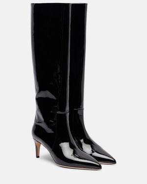 Paris Texas 60 Patent Leather Knee-High Boots - Black