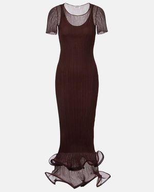 Jonathan Simkhai Ruffled Midi Dress - Red