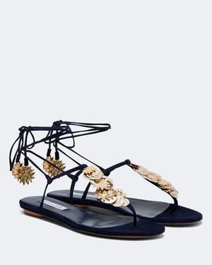 Aquazzura Sandali Infradito Night Stars - Blu