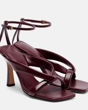 Bottega Veneta Riva Padded Leather Sandals - Red