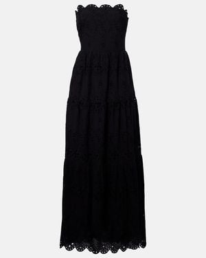 Melissa Odabash Sophie Cotton Midi Dress - Black