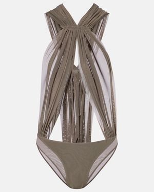 Rick Owens Body Miami Aus Transparentem Tuell - Grau