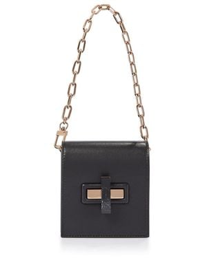 Gabriela Hearst Schultertasche Fiona Aus Leder - Schwarz