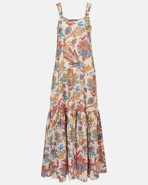 Etro Paisley Cotton Maxi Dress - Multicolour