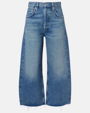 Citizens of Humanity Ayla Cropped Wide-Leg Jeans - Blue