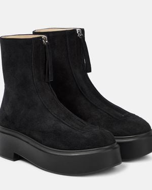 The Row Botas Con Plataforma Y Cremallera - Negro
