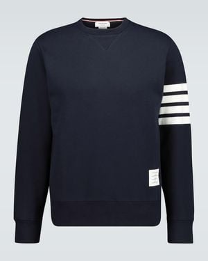 Thom Browne 4-Bar Cotton Classic Sweatshirt - Blue