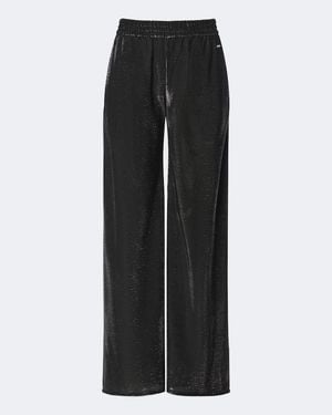 Gucci Embellished Wide-Leg Trousers - Black