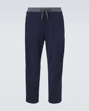 Brunello Cucinelli Cotton Jersey Joggers - Blue