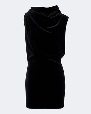 KHAITE Minikleid Astor Aus Baumwollsamt - Schwarz