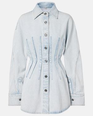 Givenchy Minikleid Aus Denim - Blau